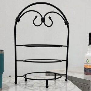 Black Metal Tiered Stand